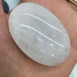 Clear quartz palmstone