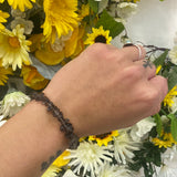 Smoky Quartz chipped bracelet