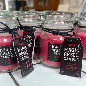 Love redrose spell candle