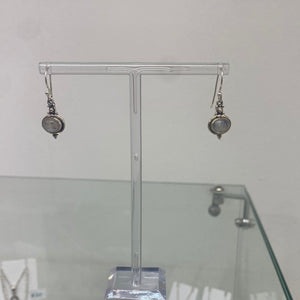 moonstone oval earrings