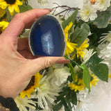 Blue agate end incense holder