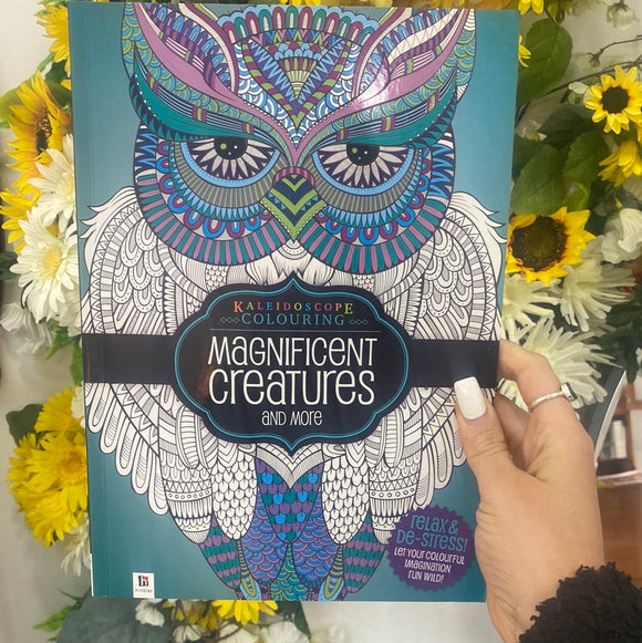 Magnificent creatures colouring book