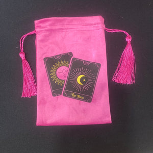 Tarot card pink pouch